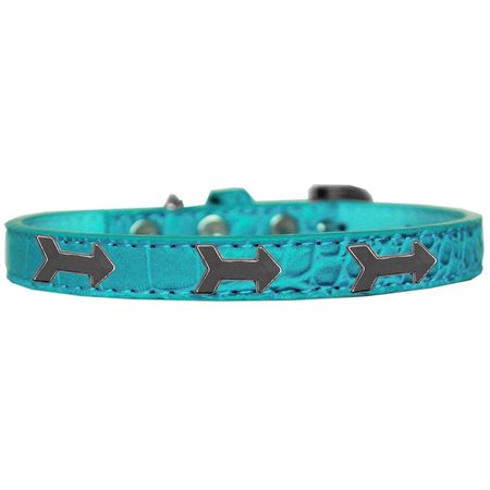 MIRAGE PET PRODUCTS Arrows Widget Croc Dog Collar TurquoiseSize 18 720-26 TQC18